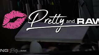 Pretty And Raw Mackenzie Mace Got Her Sweet Pussy Pounded By Two Stiff Cocks