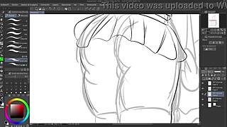 gravity rush kat flashing speedpaint