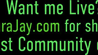 Sara Jay and Lauren Phillips team up in lingerie for interracial blowjobs and cum