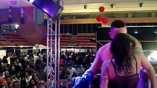 REAL PUBLIC SEX SPANISH BIG BOOBS YEMAYA GONZÁLEZ VS VICTOR BLOOM