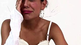 Regretful Latina girlfriend bangs stranger for raw comfort