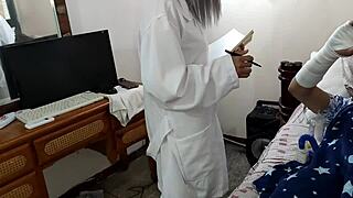 Mature Doctor Slut Lets Patient Fuck Her And Swallows Cum