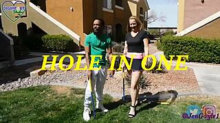 Jen Gayle and AJ Fresh place a wager of a game of golf in hopes that it produces cum shot reward