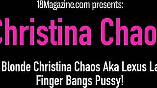 christina chaos finger bangs her pussy hard 😜