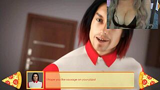 le pago con sexo al repartidor de pizza - juego 3d gameplay melinamx