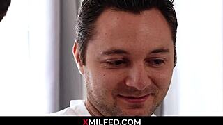 Stepmom Olive Glass Rides Friend's Big Cock