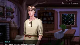 wal 23 - huge boobs blonde uses small wooden dildo on shaved pussy