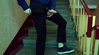 He Young gay amateur pleasures himself in public