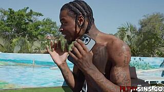 Eden West And Damion Dayski Fuck Outdoors With Big Tits Bent Over