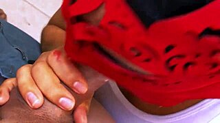 Latina Stepdaughter Surprises With Bed Skills