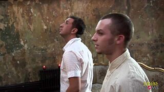 These men receive immense joy from two stunning women through intense sexual encounters