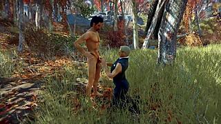 In the woods, Stan and Jonathan engage in blowjob and outdoor gay sex