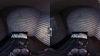 vr reality fucks harley quinn in anime style