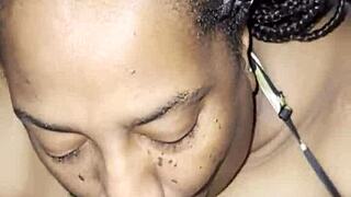 Curvy Ebony Babe Sucked Me Dry with Passion