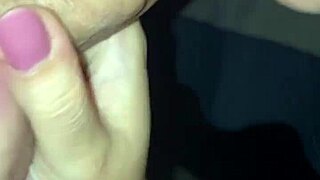 wife eagerly sucks and gives handjob to cock