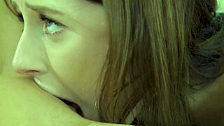 Blonde lesbian licks pussy and fucks busty friend with strapon aiden ashley charly summer