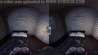 vr reality fucks harley quinn in anime style