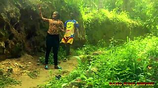 African village amateur couple enjoys doggy style and fingering