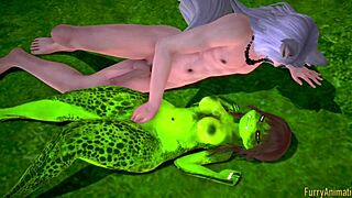 Furry hentai kuščar in volk v uncenzurirani akciji