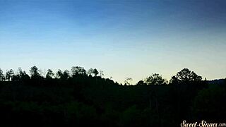 seductive teen gets pussy fucked outdoors, but is it taboo