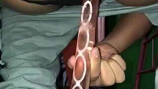 Dildo assfucking leads to creampie cum.