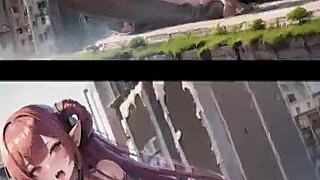 Giantess Hentai Collection 01 with Huge Anime Boobs by Giantshaf
