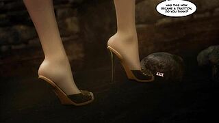 Monster cock in 3D The Teen Hentai with big tits