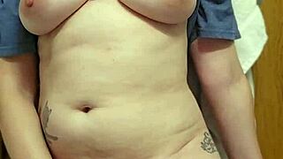 Pawg Quietly Rubbing One Out In The Bathroom