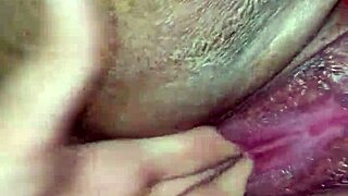 A beginner explores with fingers in a private moment