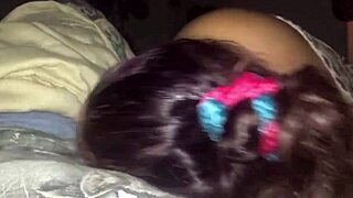 Blow Job On Big Black Monster Cock With Cum