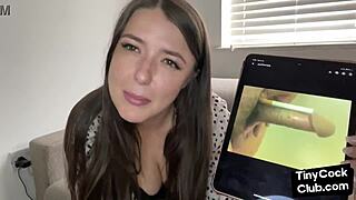 i'm the femdom babe disgracing small dicks in my solo video