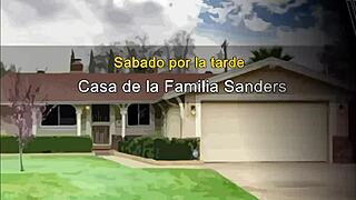 Busty family cheer squad getting fucked wildly in the game