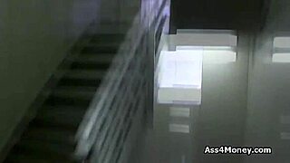 Cute Teen Gives Quick Blowjob On Stairs In POV