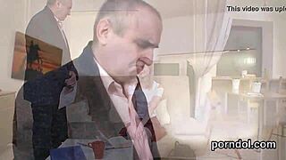 elegant young 18+ gets seduced by elderly teacher