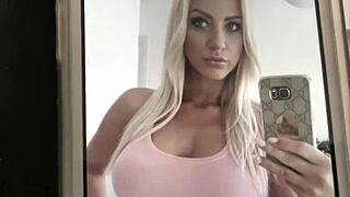 Hell yeah! Horny big tits blonde slut fucks hard!