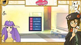 Sweet Dreams Succubus Part Eight: Succubus gives blowjobs and deepthroat for big tits orgasm and facial