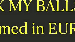 suck my balls, huge cock in movie