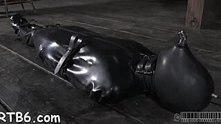 Babe receives zealous whipping on her booty