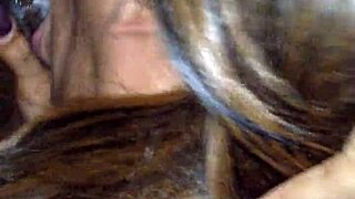 I watch buttah give sloppy blowjob to big black cock.