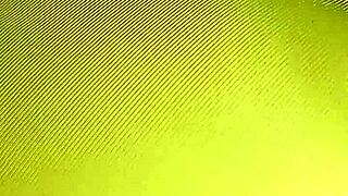 Housewife pulls pants aside on bed