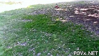 Naughty babe prepares for intimate encounter