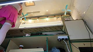 This Crazy Girl Doesn't Mind Being Upskirted at Work for Extra Money