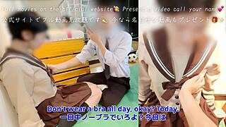 Asian wife in uniform gets creampied by teacher POV