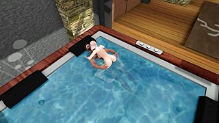 Blonde Bride Licks Cumshot In Vegas