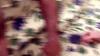 Slutty Italian Blonde MILF Masturbates for Amateur Film.