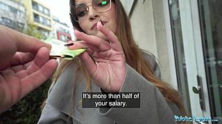 Hot babysitter bangs stranger with huge cock in apartment!