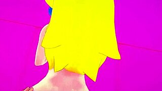 Peach gives blowjob in POV