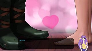 Feeling the legend in anime time with big tits blonde milf.