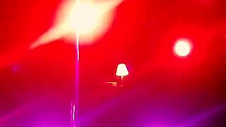 new stripper dances in knee highs, ripping clothes and showing ass