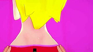 Peach gives blowjob in POV